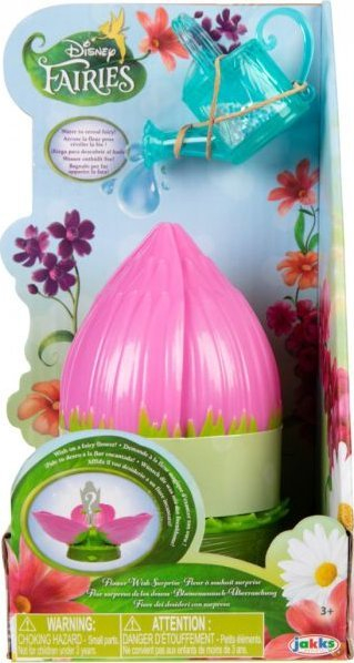 Lodër surprizë Jakks Disney Fairies Fairy Wish, lule magjike, me zanë, rozë