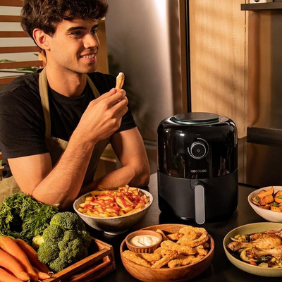Fritezë ajri Cecotec Cecofry Pixel 2500, 1200W, 2.5L, e zezë