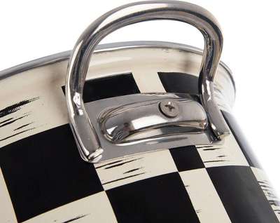 Tenxhere Orion Chessboard, emalu, 3L, e zezë me bezhë