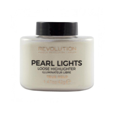 Shkëlqyes për faqe Revolution Pearl Lights, True Gold, 42g