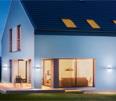 Aplike murale jashtë Steinel L 840 SC, LED 9.1W, me sensor lëvizje, ngjyrë antracit