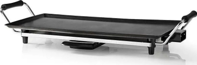 Grill elektrik tavoline Nedis Teppanyaki, 47.5cm x 26.5cm, me veshje jo ngjitëse, ngjyrë e zezë