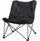 Karrige palosëse kampingu Folding Chair, sedilje e gjerë, jastëk i trashë, e zezë