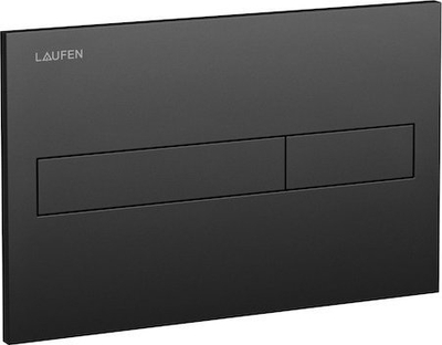 Pllakë komandimi Laufen LIS AW1, 250x160mm, Dual-Flush, e zezë matte