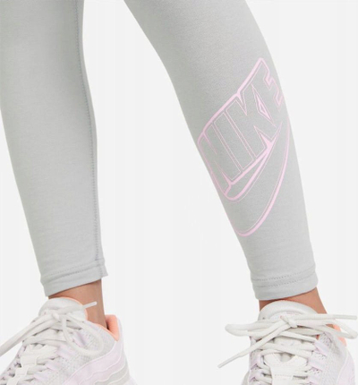 Легинси Nike Sportswear Favorites Jr DD6278-077, долги, за девојчиња, сиви