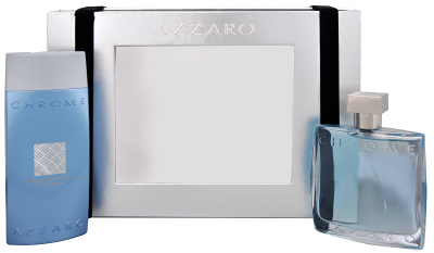 Set Azzaro, Eau de Toilette Chrome 100 ml + xhel dushi 200 ml
