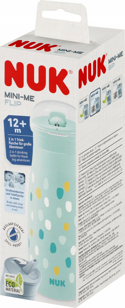 Gotë për kalamaj NUK Mini-Me Flip Cup, 450 ml, mbi 12 mujsh, jeshile