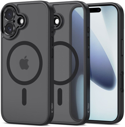 Kapak telefoni Tech-Protect MagCam MagSafe, për iPhone 17, mat, i zi
