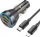 Karikues makine Hoco NZ12D, 60W PD QC3.0, 2x USB C 1x USB A, kabllo Type C me Lightning 1m, i zi transparent