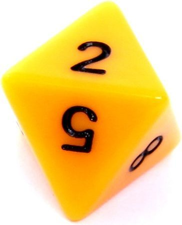 Set zaresh Rebel RPG, mat, 7 copë të verdhë