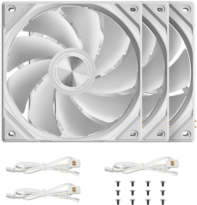 Ventilatorë PC TRYX ROTA SL 120, set 3x 120mm, ARGB, të bardhë