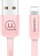 Kabllo USAMS, USB-A-Lightning, 1.2 m, rozë
