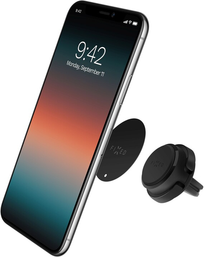 Mbajtëse për celular FIXED Icon Air Vent Mini, për ventilim, mangetike, e zezë