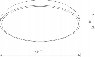 Llambadar tavoni Dom Agnes, LED 32W, 3000K, 49cm, i bardhë