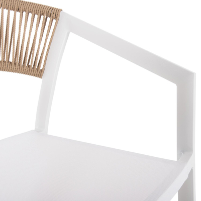 Kolltuk alumini Miri 57x63x82Hcm (HM5891.22), bardhë/ bezhë