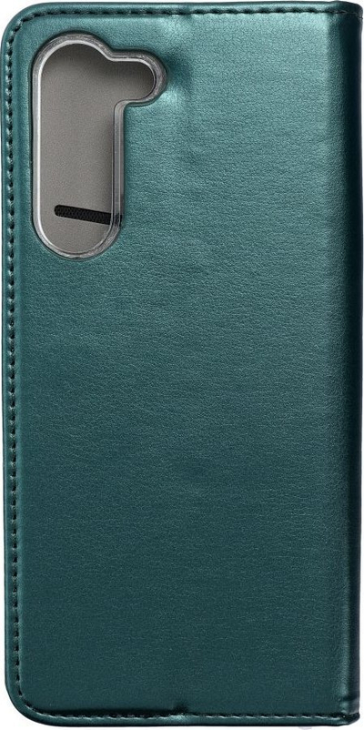 Këllëf libri Smart Magneto për Samsung Galaxy S23 Plus, me magnet, me xhep kartash, jeshile e errët