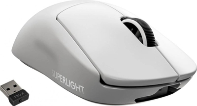 Maus Logitech G PRO X SuperLight, i bardhë
