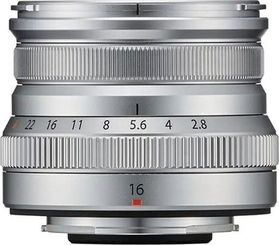 Objektiv Fujifilm XF 16mm f/2.8 WR, X-Mount, ngjyrë argjendi