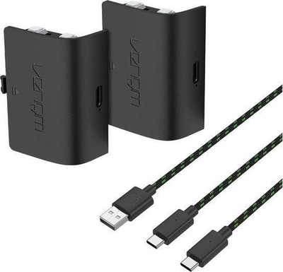 Pako baterish rikarikueshme Venom për Xbox Series X S, 2x 850mAh, USB C, e zezë