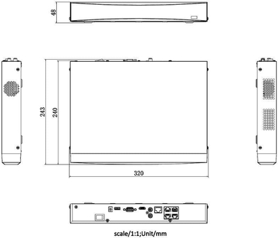 Regjistrues IP Hikvision DS-7604NXI-K1/4P(D)/PL, 4 kanale, 4 PoE, i zi