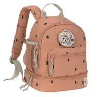 Çantë shpine për fëmijë Lässig Mini Backpack Happy Prints, xhep i izoluar, rezistente ndaj ujit, ngjyrë karameli