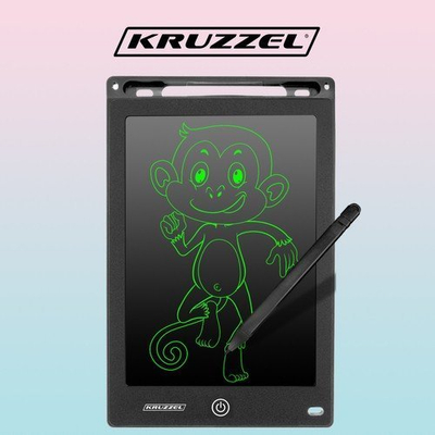 Tabletë shkrim vizatimi 8.5", ekran i fshirshëm, e zezë