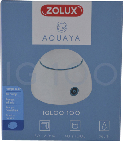 Pompe ajrimi për akuarium Zolux QUAYA Igloo 100, 18W, për 40 100L, e bardhë