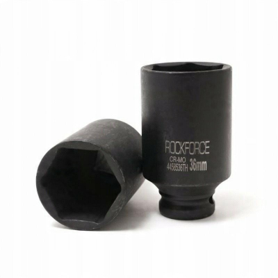 Çelës goditës i thellë Rockforce, 36mm, 1/2", 6-këndësh, me mure të holla