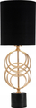 Lampë tavoline Mauro Ferretti Circly, 20 cm, 58.5 cm, ari edhe e zezë