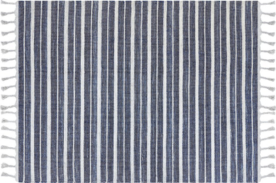 Tapet Beliani BADEMLI, 140x200 cm, për brenda dhe jashtë, blu e errët