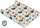 Shtresë ndërrimi Sensillo Rigid Changing Mat Safety, 70 cm, Platinum Leaves