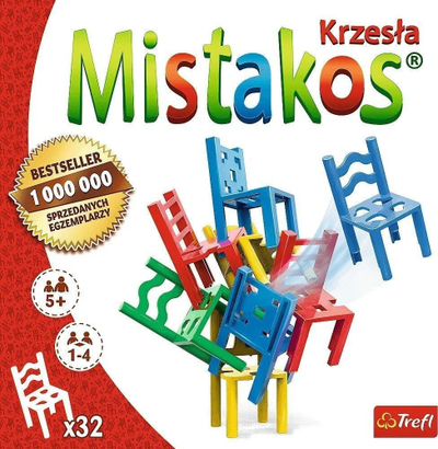 Loja shkathtësie Trefl Mistakos Chairs, 4 lojtarë, shumëngjyrëshe