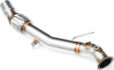 Downpipe RM Motors BMW E60 E61 535d M57N, 272HP, çelik inox, argjendtë