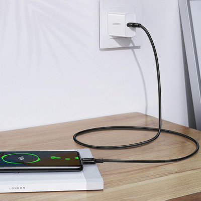 Kabllo USB Type C në Type C, 1m, 5A 100W, e bardhë