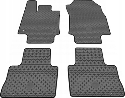 Tapete gome Doma Gumárny Zubří, set 4 copë, për Toyota RAV4 V 2019 Suzuki Across 2020, të zeza