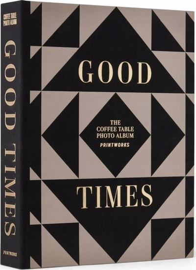 Album foto Printworks Good Times Triangles, 30 faqe, formati 10x15 cm, bezhë me të zezë