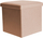 Оттоман со простор за складирање Storage Solutions, 38x38x38 cm, капацитет 42 L, портокалова