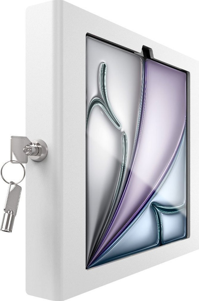 Kasë muri sigurie Compulocks Apex për iPad Air M2 11" 2024, metalike, e bardhë