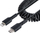 Kabllo USB C në Lightning StarTech.com, 1m, spiralore, e zezë