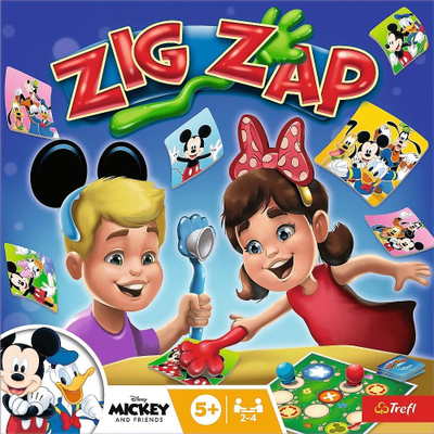 Loja me tabela Trefl Zig Zap Mickey Mouse and Friends, për 2–4 lojtarë, 5+ vjeç, shumëngjyrëshe