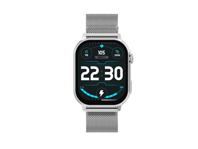 Orë smart Carneo Carneo Zephyr ULTRA HR+, e argjendtë