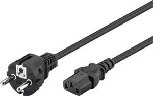 Kabllo rryme Goobay Cold Device Connection, 1.8m, e zezë