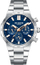 Orë burrash Lee Cooper LC08293.390, çelik inox, ciferblat blu i errët