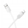 Kabllo USB në Lightning Hoco X114, 1 m, 2.4A, e bardhë