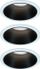 Ndriçues Paulmann Cole Coin 3 LED, 3x6, 5W, 2700K, 230V, i bardhë / i zi 