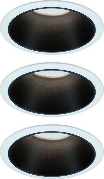 Ndriçues Paulmann Cole Coin 3 LED, 3x6, 5W, 2700K, 230V, i bardhë / i zi 