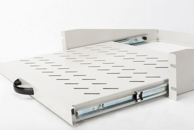 Raft tërheqës për kabinet 19" Digitus DN-19-TRAY-2-450, 2U, 450 mm, gri e hapur