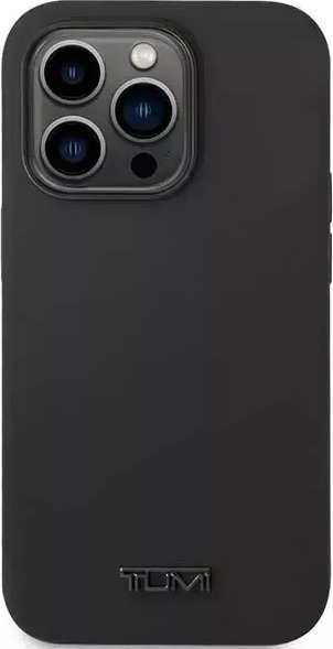 Kapak telefoni Tumi Liquid Silicone, për iPhone 14 Pro, silikon dhe TPU, i zi