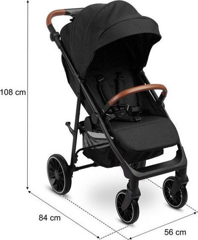 Karrocë për fëmijë Caretero Elma, e zezë
