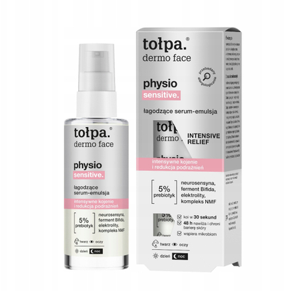 Serum qetësues për fytyrë Tołpa Sensitive, 45 ml